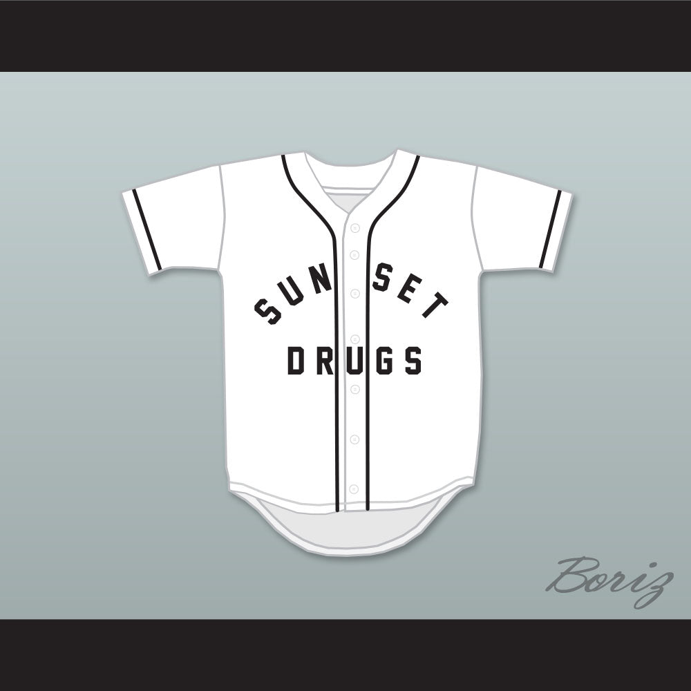 Andre Dawson 10 Sunset Drugs Little League White Baseball Jersey 1