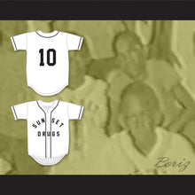 Load image into Gallery viewer, Andre Dawson 10 Sunset Drugs Little League White Baseball Jersey 1