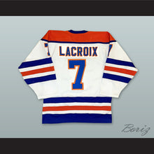 Load image into Gallery viewer, Andre Lacroix 7 WHA New Jersey Knights White Hockey Jersey