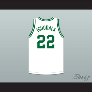 Andre Iguodala 22 Franklin Middle School White Basketball Jersey 2