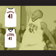 Load image into Gallery viewer, Andre Iguodala 41 Lanphier High School Lions White Basketball Jersey 2
