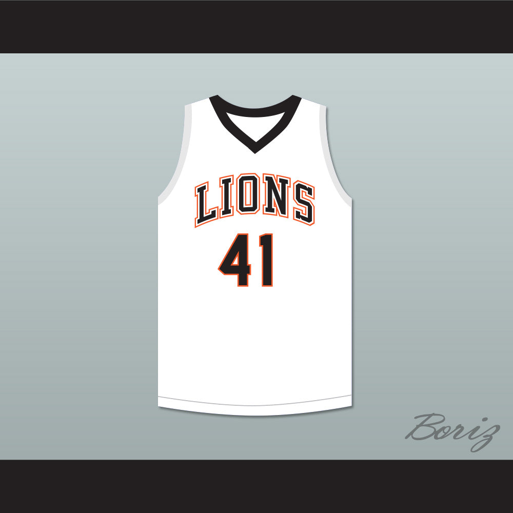 Andre Iguodala 41 Lanphier High School Lions White Basketball Jersey 1