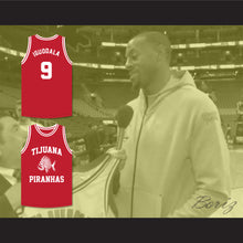 Load image into Gallery viewer, Andre Iguodala 9 Tijuana Piranhas Red Basketball Jersey Mexican Expansion Team