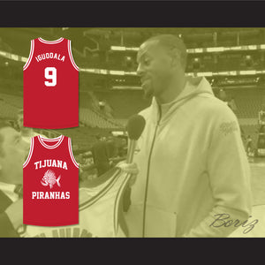 Andre Iguodala 9 Tijuana Piranhas Red Basketball Jersey Mexican Expansion Team