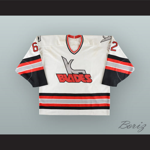 Andrei Nazarov 62 Kansas City Blades White Hockey Jersey