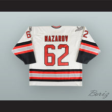 Load image into Gallery viewer, Andrei Nazarov 62 Kansas City Blades White Hockey Jersey