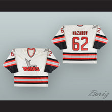 Load image into Gallery viewer, Andrei Nazarov 62 Kansas City Blades White Hockey Jersey