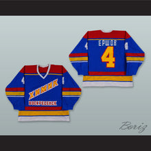 Load image into Gallery viewer, Andrei Yershov 4 Khimik Voskresensk Blue Hockey Jersey