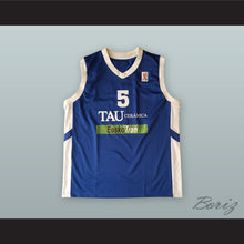 Load image into Gallery viewer, Andres Nocioni 5 TAU Ceramica Blue Basketball Jersey