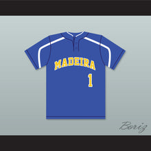 Load image into Gallery viewer, Andrew Benintendi 1 Madeira High School Mustangs Blue Baseball Jersey 1