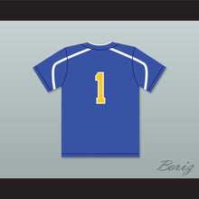 Load image into Gallery viewer, Andrew Benintendi 1 Madeira High School Mustangs Blue Baseball Jersey 1