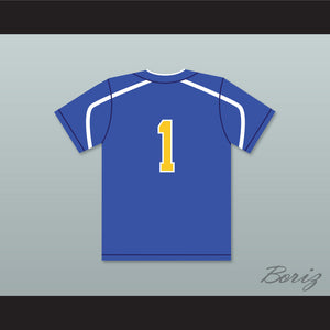 Andrew Benintendi 1 Madeira High School Mustangs Blue Baseball Jersey 1