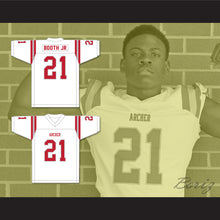 Load image into Gallery viewer, Andrew Booth Jr 21 Archer High School Tigers White Football Jersey 2