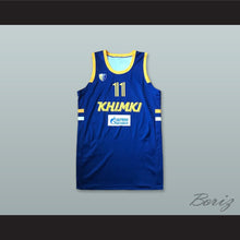 Load image into Gallery viewer, Andrew Harrison 11 BC Khimki Moscow Russia Blue Basketball Jersey