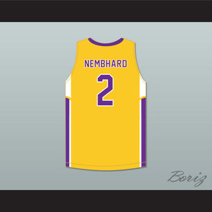 Andrew Nembhard 2 Montverde Academy Eagles Yellow Basketball Jersey 2