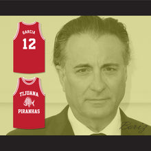 Load image into Gallery viewer, Andy Garcia 12 Tijuana Piranhas Red Basketball Jersey Mexican Expansion Team