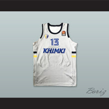 Load image into Gallery viewer, Anthony Gill 13 BC Khimki Moscow Russia White Basketball Jersey