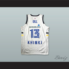 Load image into Gallery viewer, Anthony Gill 13 BC Khimki Moscow Russia White Basketball Jersey