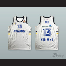 Load image into Gallery viewer, Anthony Gill 13 BC Khimki Moscow Russia White Basketball Jersey
