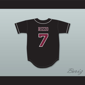 Anthony Rizzo 7 Stoneman Douglas High School Eagles Black Baseball Jersey 2