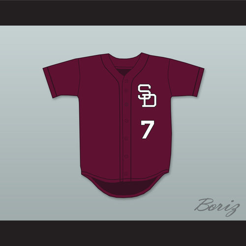 Anthony Rizzo 7 Stoneman Douglas High School Eagles Maroon Baseball Jersey 2