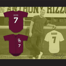 Load image into Gallery viewer, Anthony Rizzo 7 Stoneman Douglas High School Eagles Maroon Baseball Jersey 2