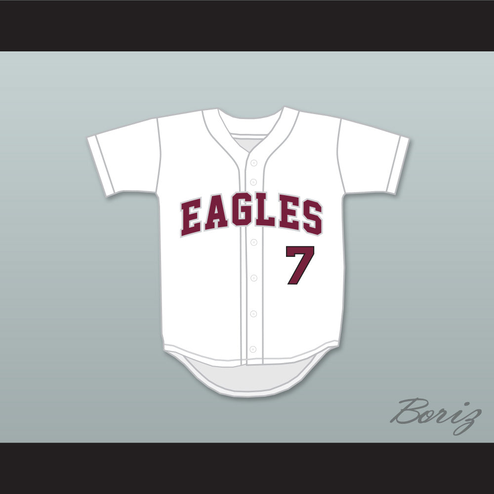 Anthony Rizzo 7 Stoneman Douglas High School Eagles White Baseball Jersey 1