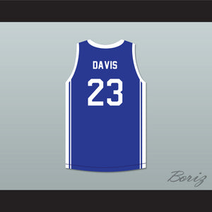 Anthony Davis 23 Perspectives Charter School Blue Basketball Jersey 2