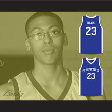 Load image into Gallery viewer, Anthony Davis 23 Perspectives Charter School Blue Basketball Jersey 2