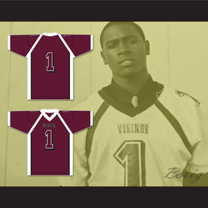 Antonio Brown 1 Miami Norland Senior High School Vikings Maroon Football Jersey