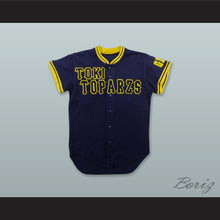 Load image into Gallery viewer, Araki 14 Toki Toparzs GIFU Navy Blue Button Down Baseball Jersey