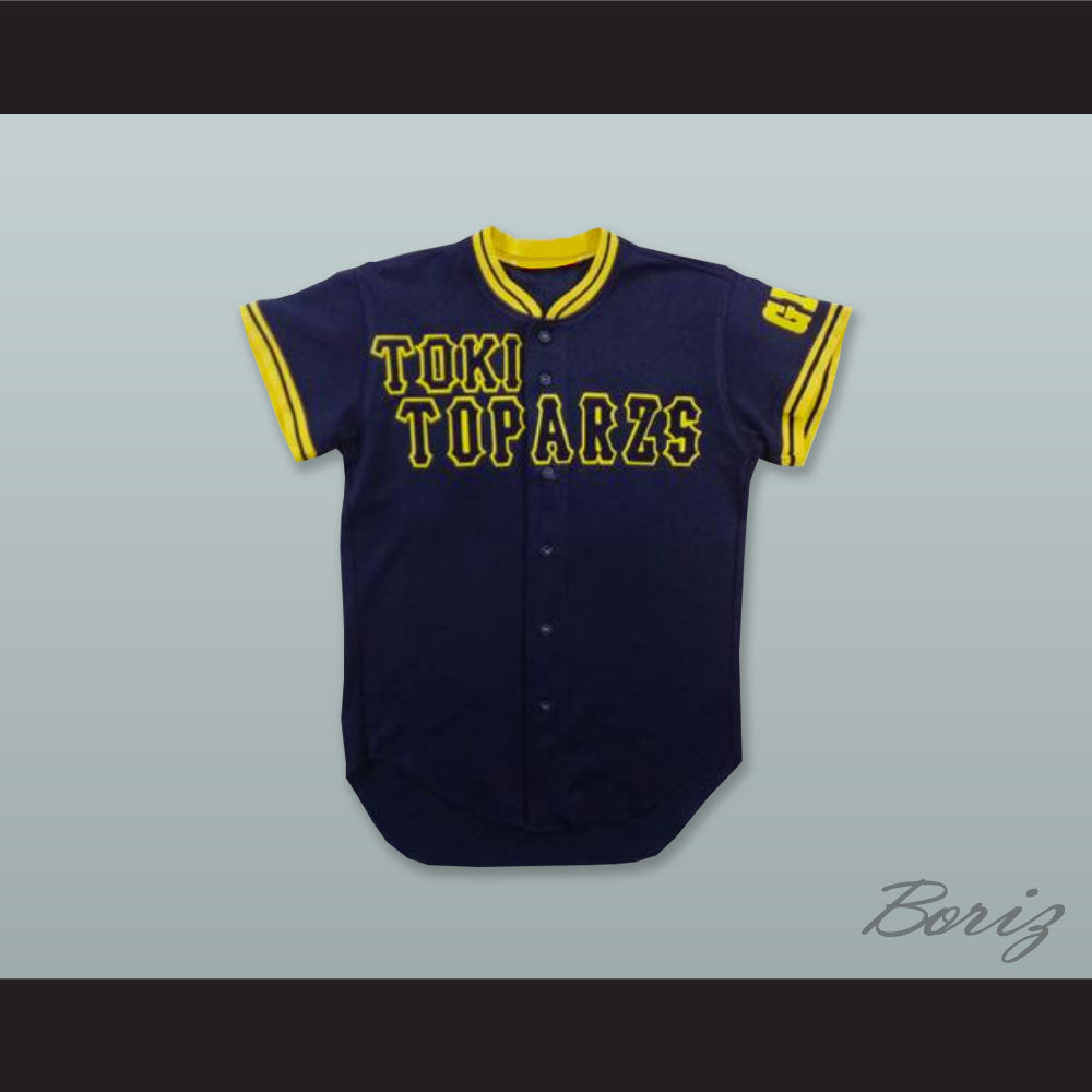 Araki 14 Toki Toparzs GIFU Navy Blue Button Down Baseball Jersey