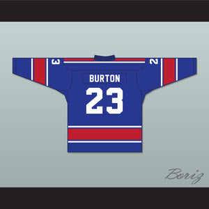 Archie Burton 23 Utica Comets Tie Down Hockey Jersey