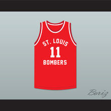 Load image into Gallery viewer, Ariel Maughan 11 St. Louis Bombers Red Basketball Jersey