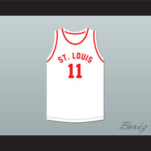 Load image into Gallery viewer, Ariel Maughan 11 St. Louis Bombers White Basketball Jersey