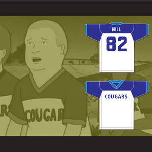 Bobby Hill 82 Arlen Cougars Middle School Football Jersey