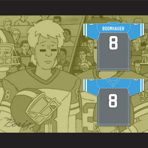 Jeff Boomhauer 8 Arlen Cougars High School Away Football Jersey