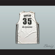 Load image into Gallery viewer, Artem Zabelin 35 BC Avtodor Saratov Russia White Basketball Jersey