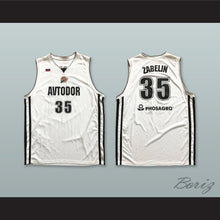 Load image into Gallery viewer, Artem Zabelin 35 BC Avtodor Saratov Russia White Basketball Jersey