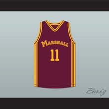 Load image into Gallery viewer, Arthur Agee 11 John Marshall Metropolitan High School Commandos Maroon Basketball Jersey