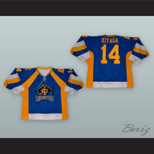 Load image into Gallery viewer, Arthur Kiyaga 14 Richmond Renegades Blue Hockey Jersey