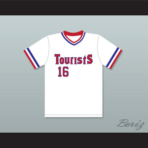 Crash Davis 16 Tourists Baseball Jersey Bull Durham