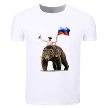 Load image into Gallery viewer, Asian Size Men And Women Print Vladimir Putin Russia President Putin CCCP T-shirt O-Neck Short Sleeves Summer Tshirt HCP4435