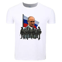 Load image into Gallery viewer, Asian Size Men And Women Print Vladimir Putin Russia President Putin CCCP T-shirt O-Neck Short Sleeves Summer Tshirt HCP4435