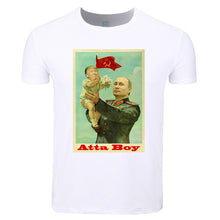 Load image into Gallery viewer, Asian Size Men And Women Print Vladimir Putin Russia President Putin CCCP T-shirt O-Neck Short Sleeves Summer Tshirt HCP4435