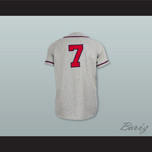 Load image into Gallery viewer, Atlanta Crackers 7 Gray Button Down Throwback Baseball Jersey