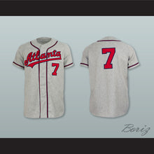 Load image into Gallery viewer, Atlanta Crackers 7 Gray Button Down Throwback Baseball Jersey