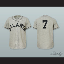 Load image into Gallery viewer, Atlanta Crackers 7 Gray Button Down Baseball Jersey