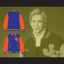 Load image into Gallery viewer, Austin John Hughes High School Wasps Blue and Orange Varsity Letterman Jacket-Style Sweatshirt