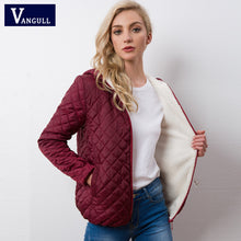 Load image into Gallery viewer, Autumn 2018 New Parkas basic jackets Female Women Winter plus velvet lamb hooded Coats Cotton Winter Jacket Womens Outwear coat
